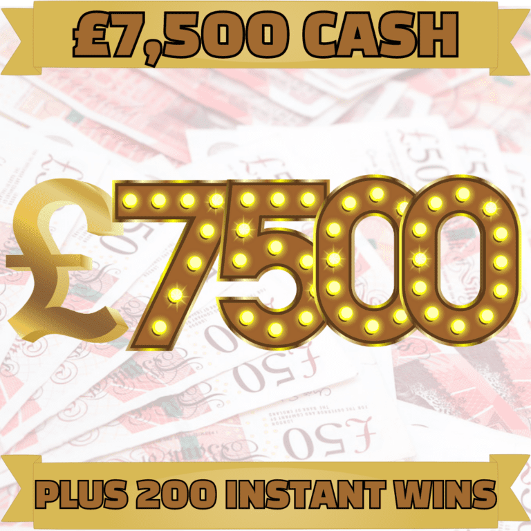 £7500 CASH PLUS 200 INSTANT WINS Highland Prize Giveaways