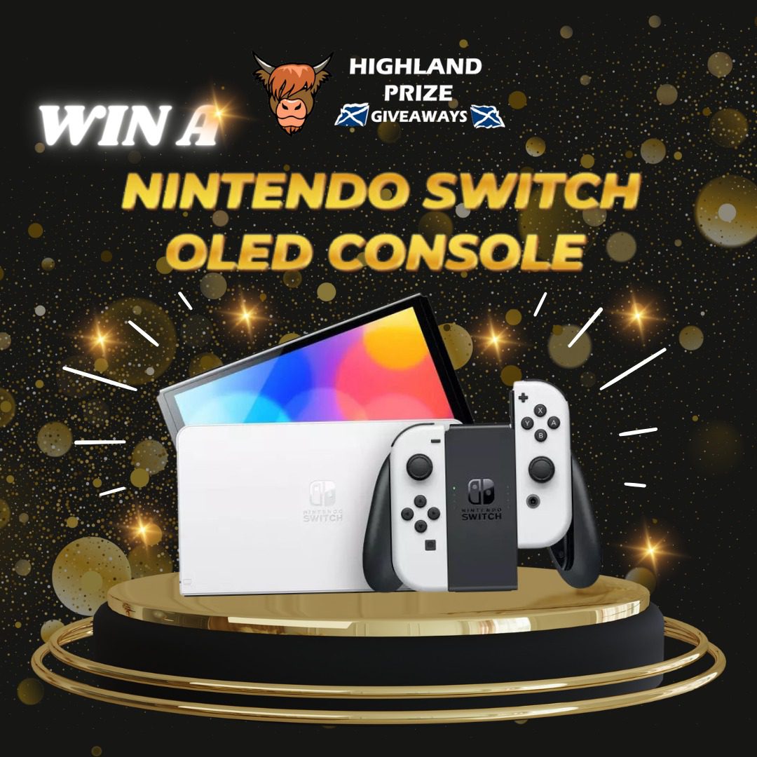 NINTENDO SWITCH OLED CONSOLE – WHITE # 3 – Highland Prize Giveaways