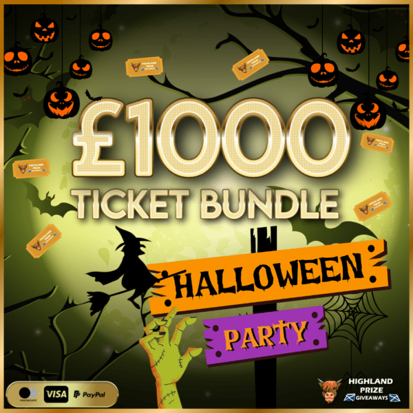 £1000 HALLOWEEN PARTY RANDOM TICKET BUNDLE