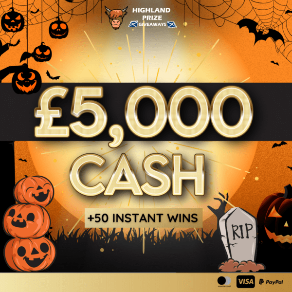 £5,000 HALLOWEEN CASH + 50 INSTANT WINS