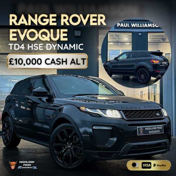 LAND ROVER RANGE ROVER EVOQUE TD4 HSE DYNAMIC OR £10,000 CASH ALTERNATIVE