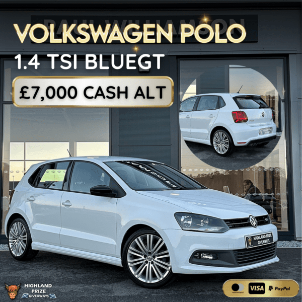 VOLKSWAGEN POLO 1.4 TSI BLUEGT OR £7,000 CASH ALTERNATIVE