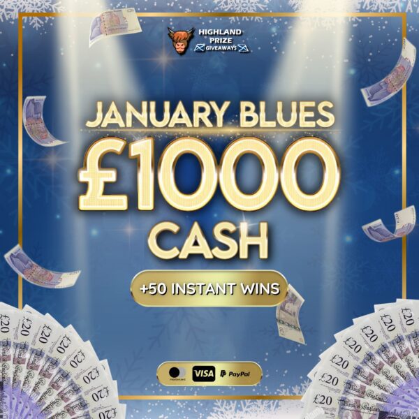 JANUARY BLUES £1,000 CASH + 50 INSTANT WINS